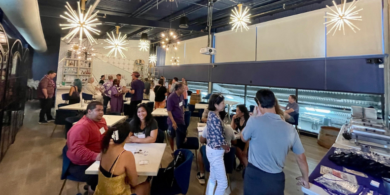 Alumni at a summer social in Honolulu
