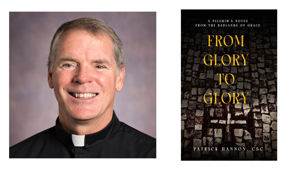 A dual image of Pat Hannon and the cover of his book.