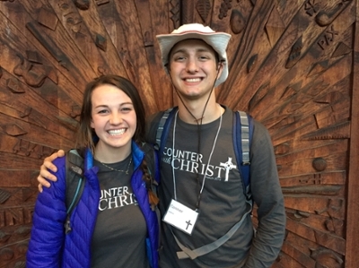 Retreat Leaders in front of chapel doors