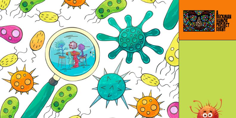 cartoon microbes