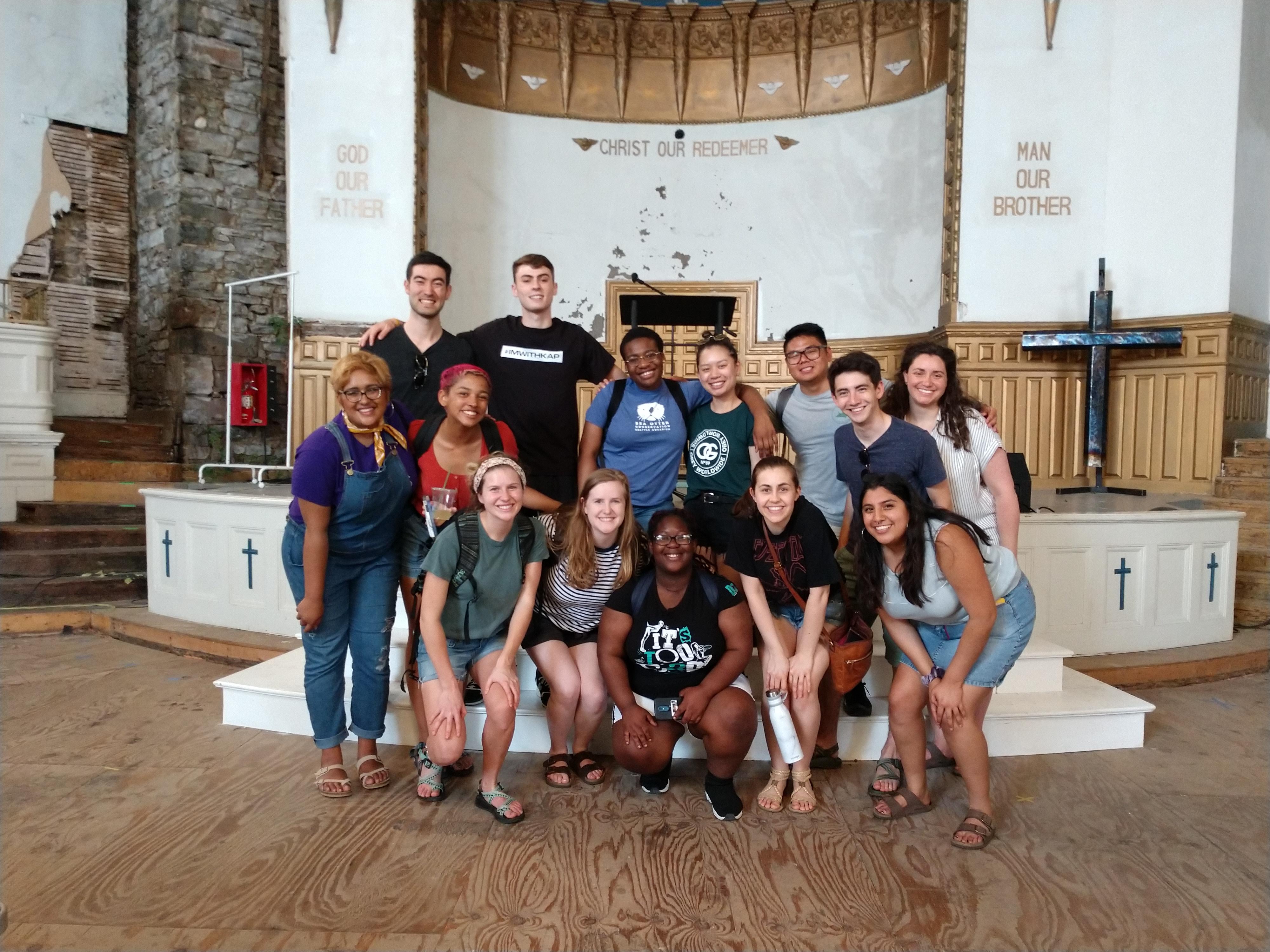 Students on the 2024 Civil Rights Immersion