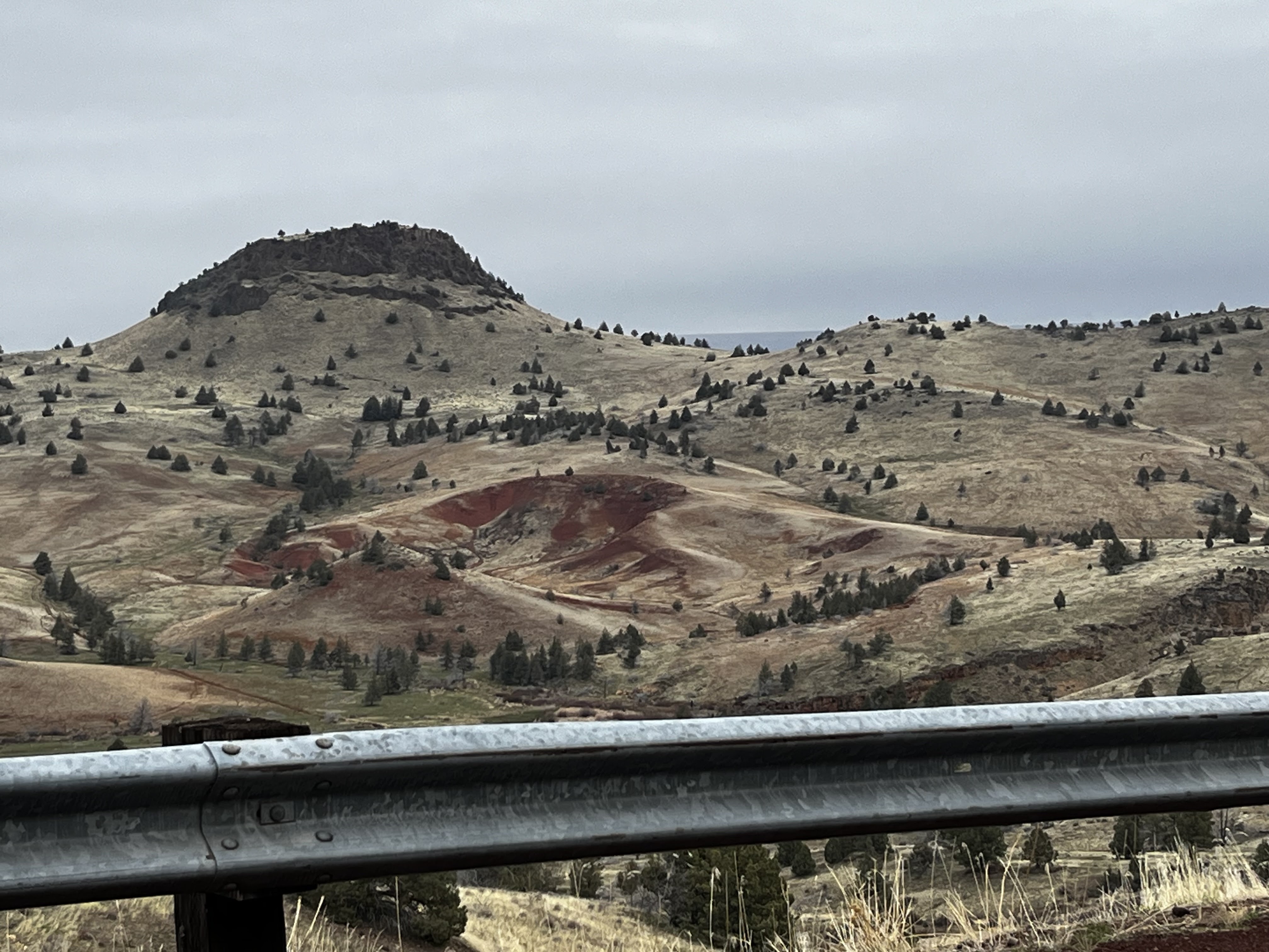 Landscape of the Warm Springs Reservation rolling hills