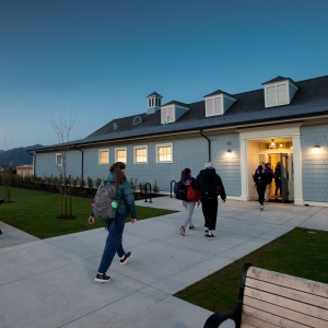 The boathouse in the morning light