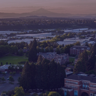 Campus Aerial at Sunrise