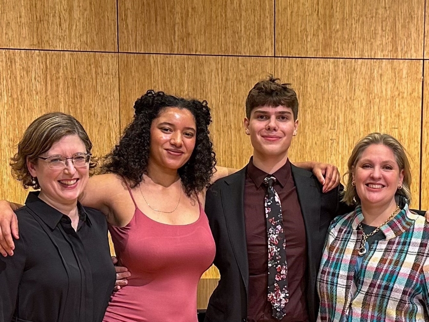 From left to right: Susan McDaniel, Taylenne Ubieta Johnson, Brewer Williams, and Nicole Leupp Hanig 