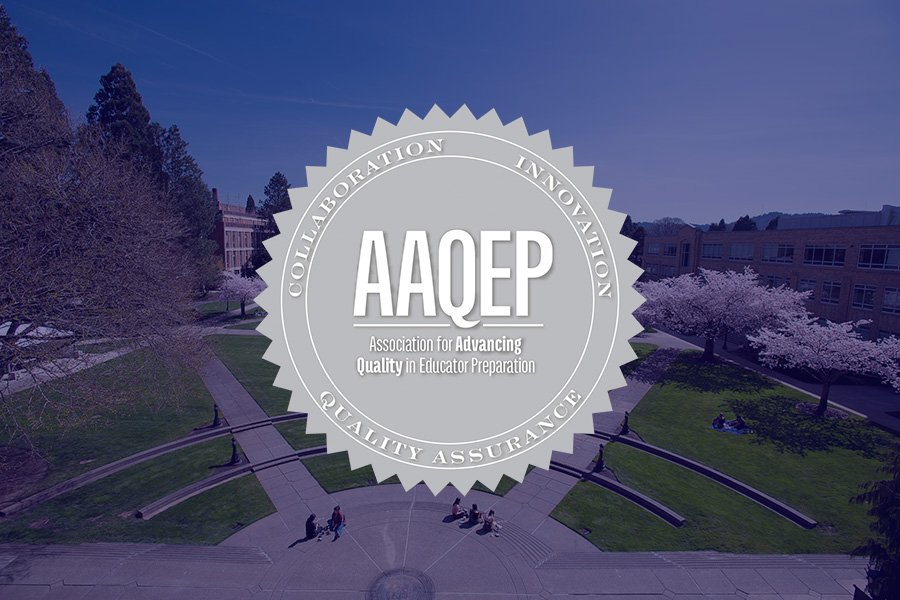 The AAQEP logo overlay over the Quad