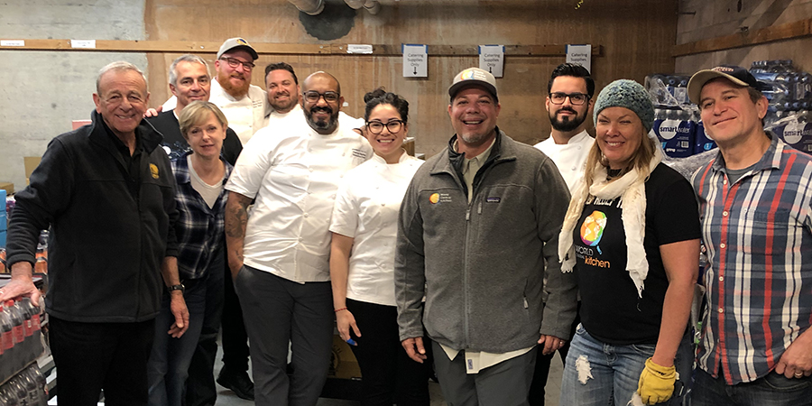 Fedele Bauccio and workers from Bon Appetit Management Company