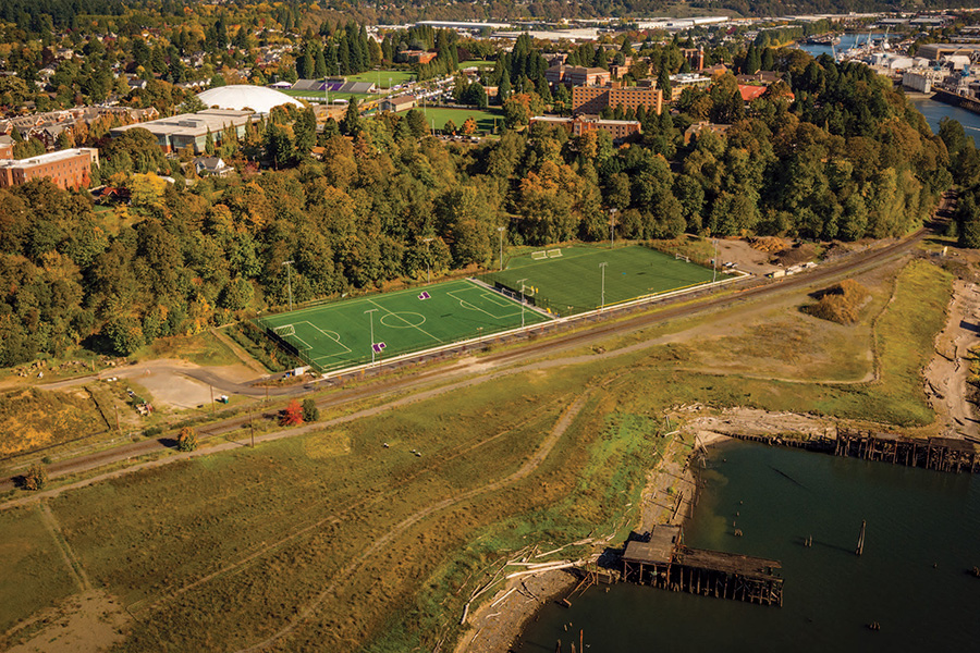 UP campus from above