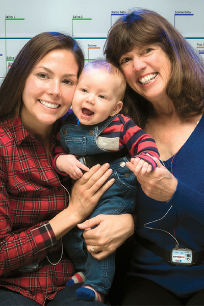 Mother, baby, and grandmother