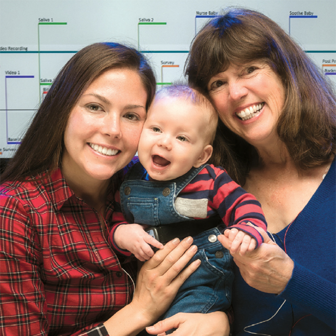 Mother, baby, and grandmother