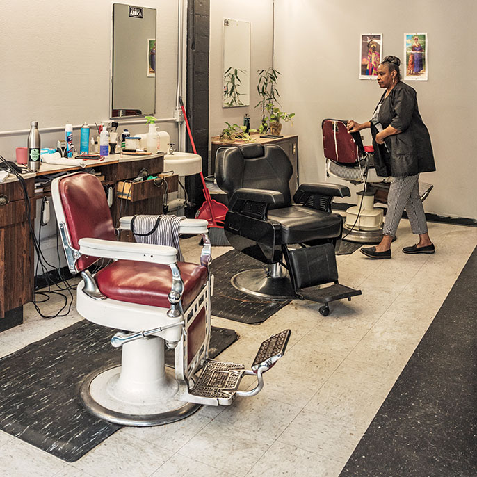 Inside Dean's Beauty Salon