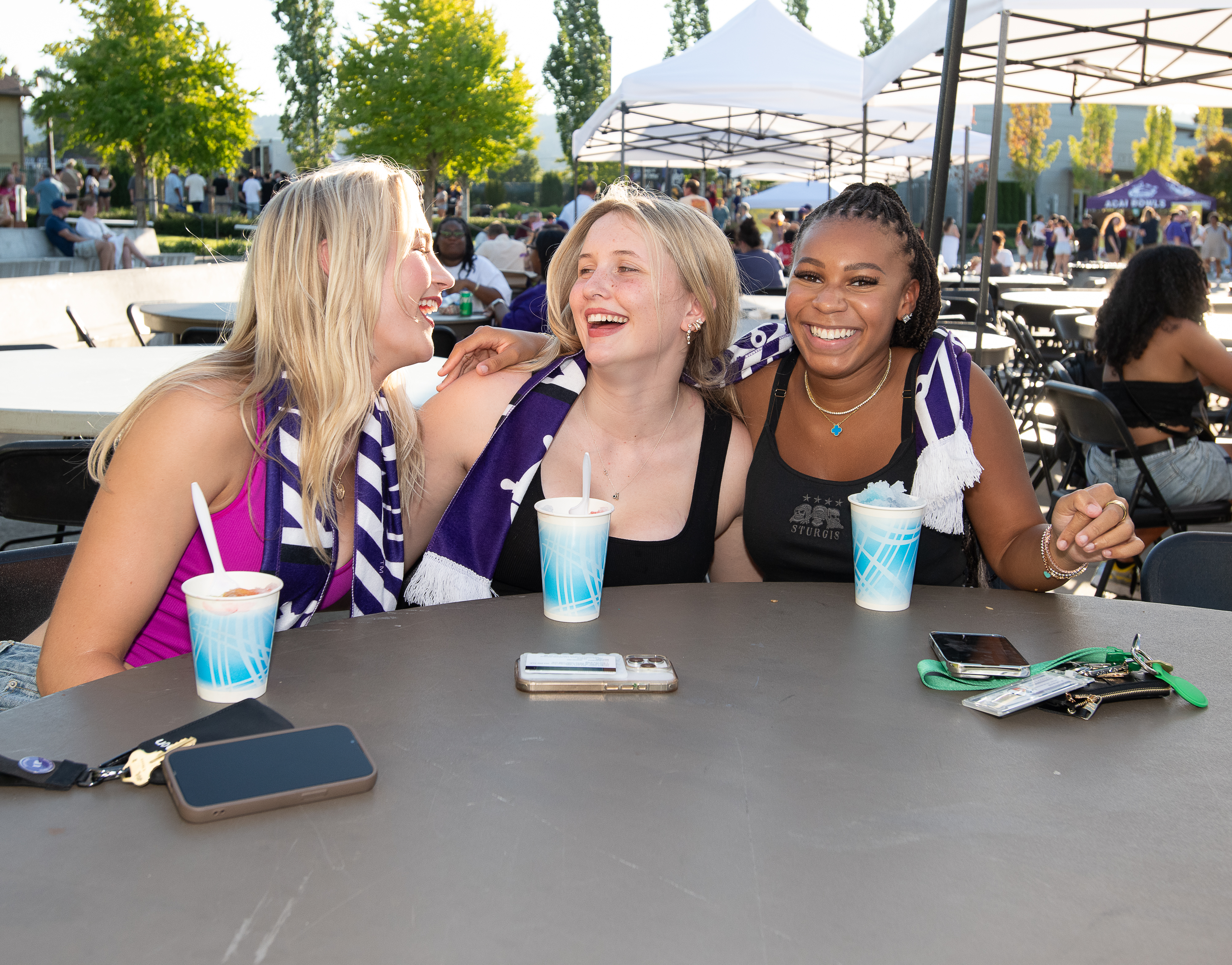 students at Bite on the Bluff