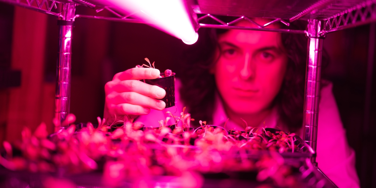 Denver Backus with plants