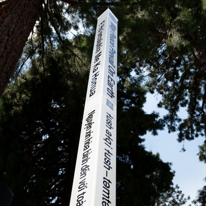 The peace pole