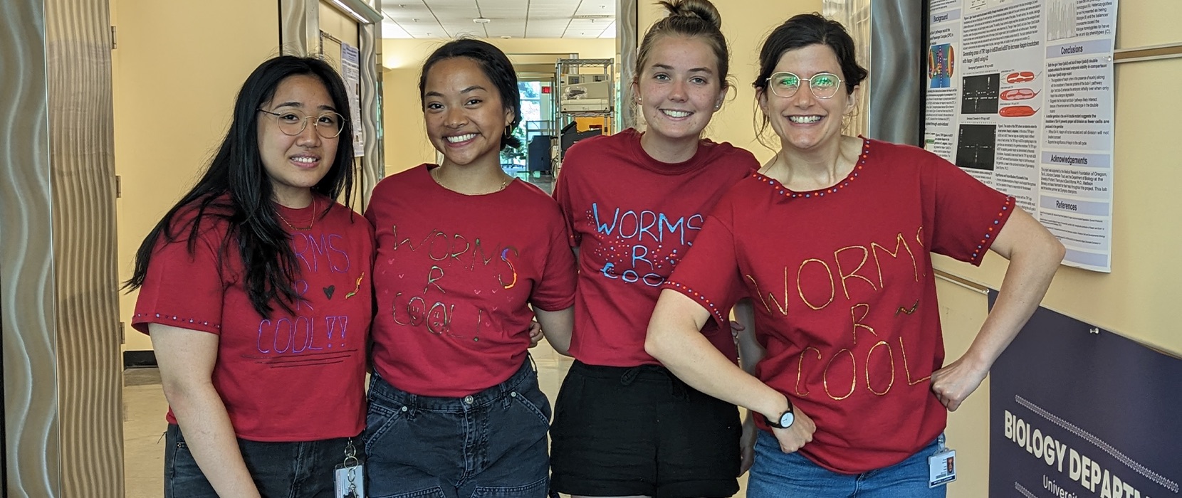 Molly Matty and students