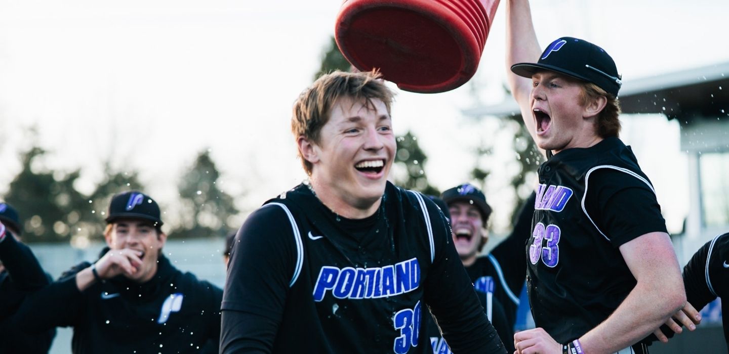 Kyle getting Gatorade dumped on him