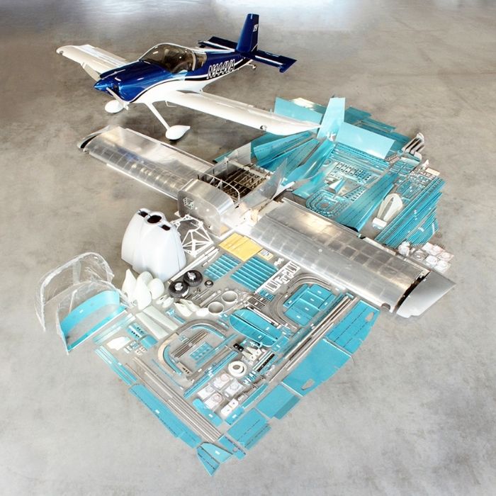 The complete kit to build Van's RV4 aircraft