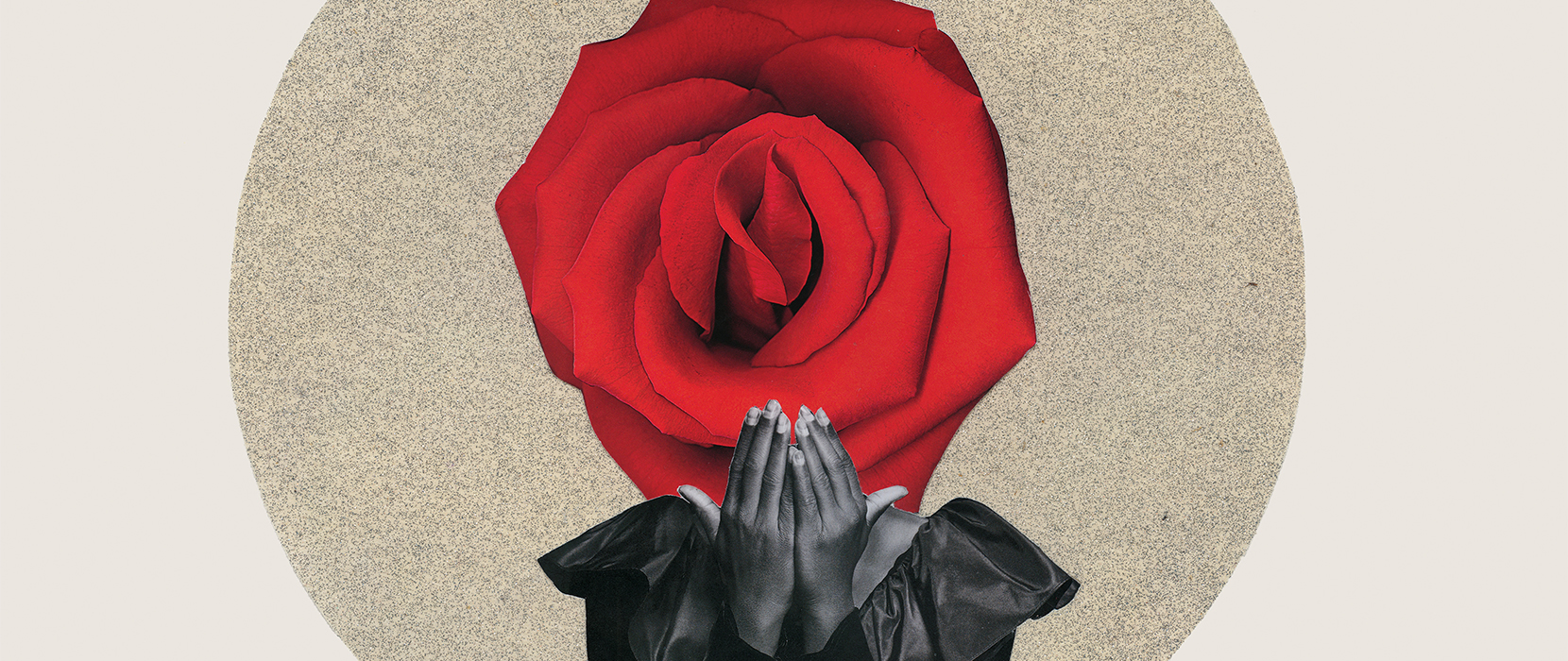 art of woman with rose by Heather Polk