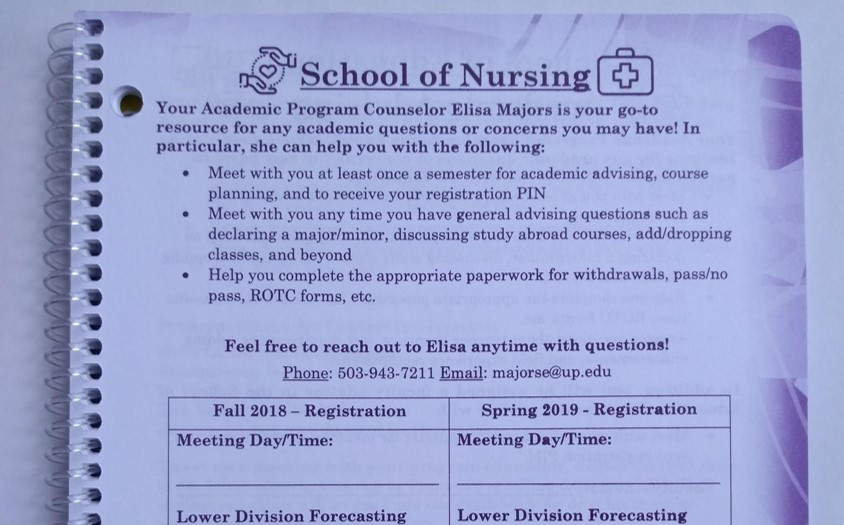 Image of Advising page of the Pilot Planner