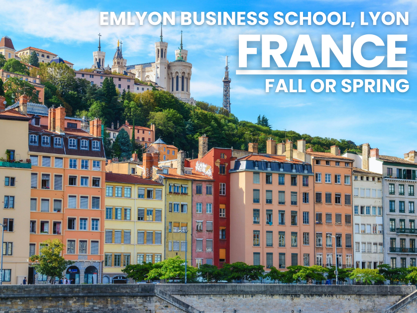 emlyon with program name in corner