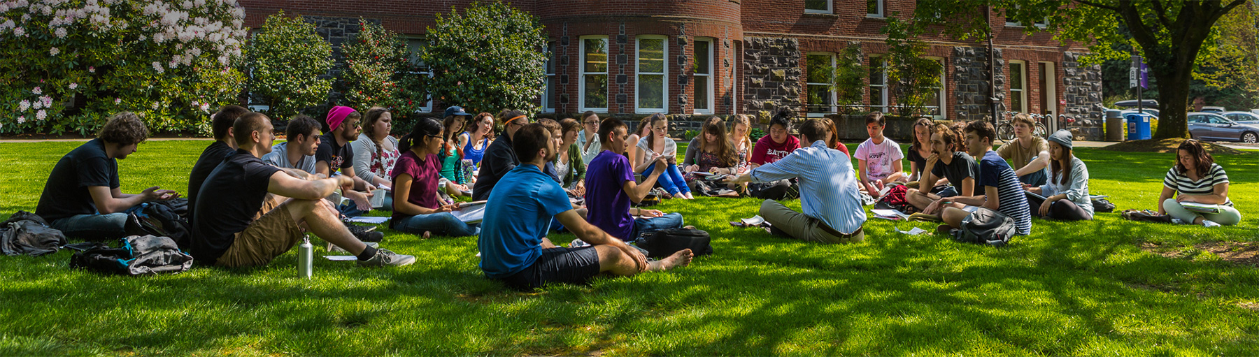 UP class meeting outside